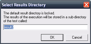 The result directory is locked