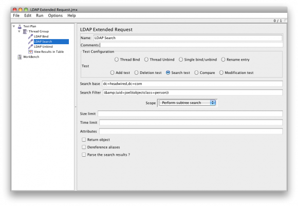 JMeter LDAP Search