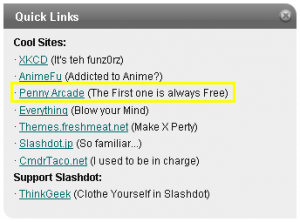 Slashdot Quick Links